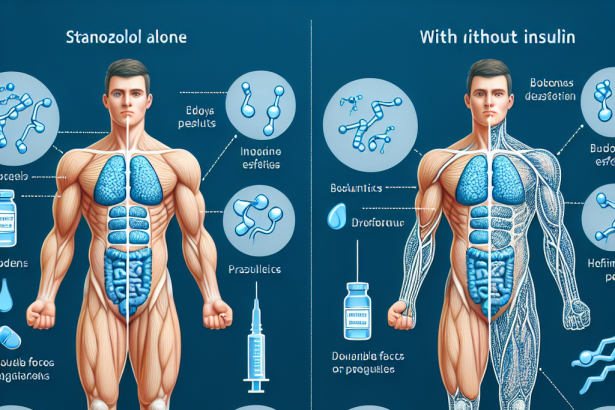 Diferencias en resultados al usar Estanozolol con y sin insulina