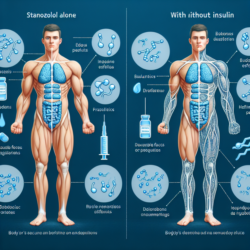 Diferencias en resultados al usar Estanozolol con y sin insulina