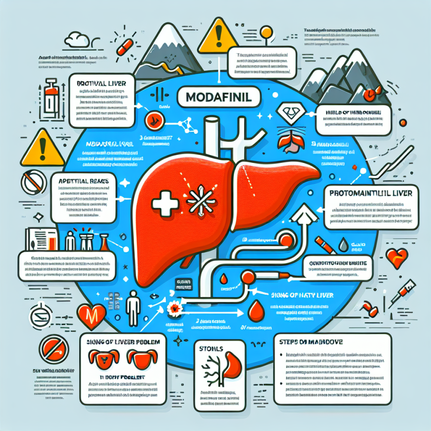 Modafinil (Provigil) y salud hepática: riesgos y cuidados