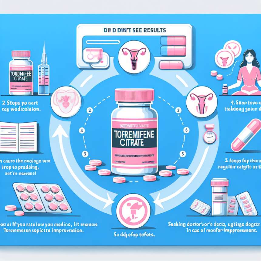 Qué hacer si no ves resultados con Citrato de toremifeno