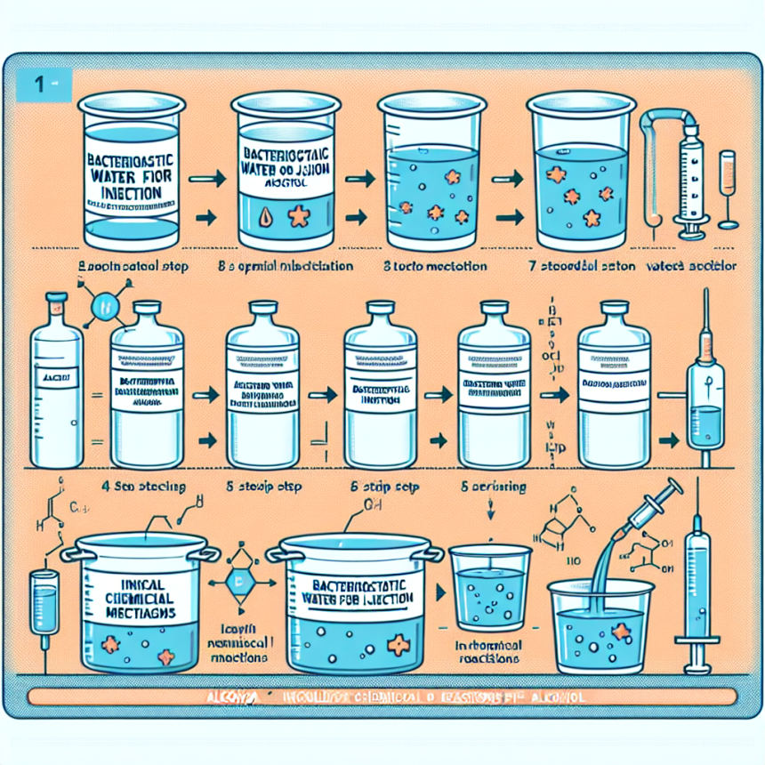Qué ocurre al mezclar Agua bacteriostática para inyección con alcohol