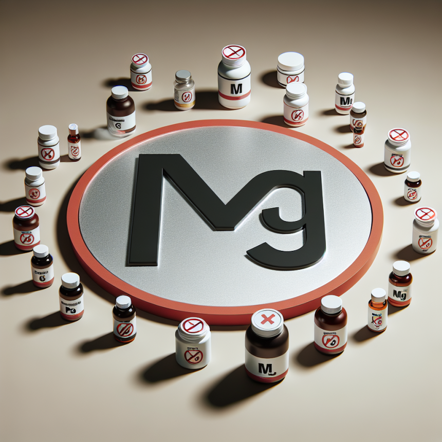Suplementos prohibidos con Magnesium