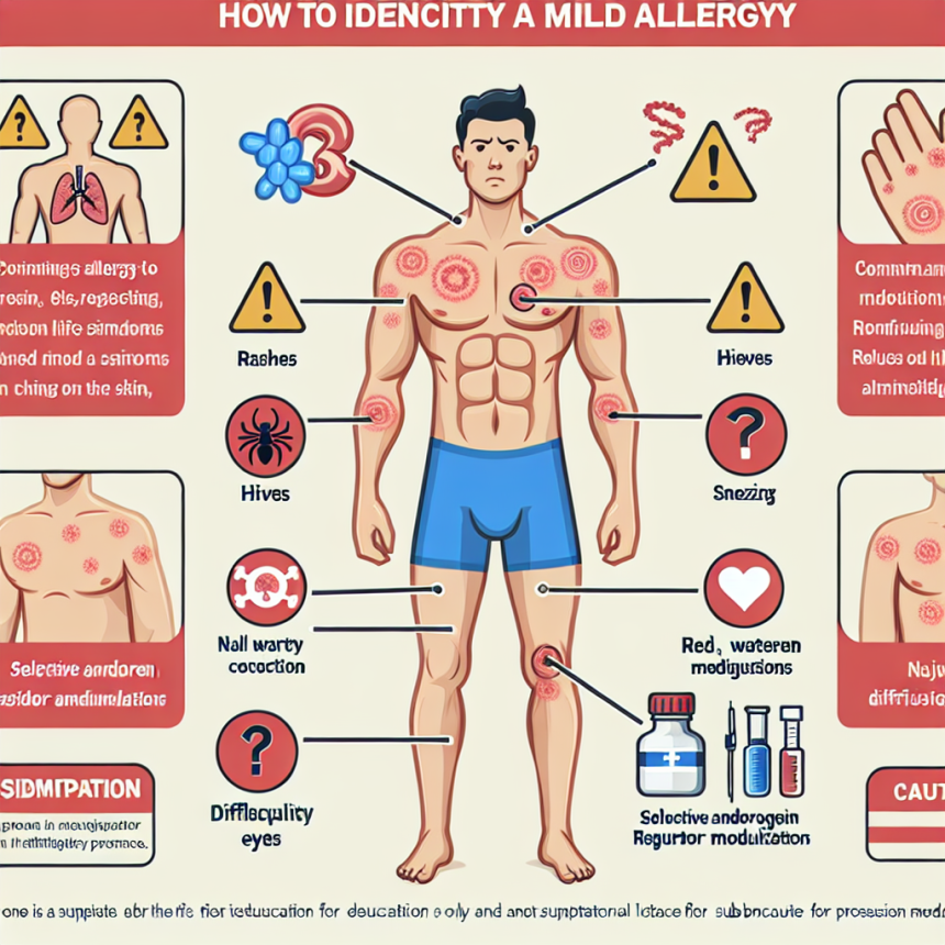 Cómo identificar una alergia leve a SARMs