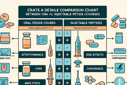 Diferencias entre Cursos de péptidos oral e inyectable
