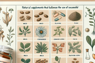 Qué suplementos naturales equilibran el uso de Enclomiphene citrate