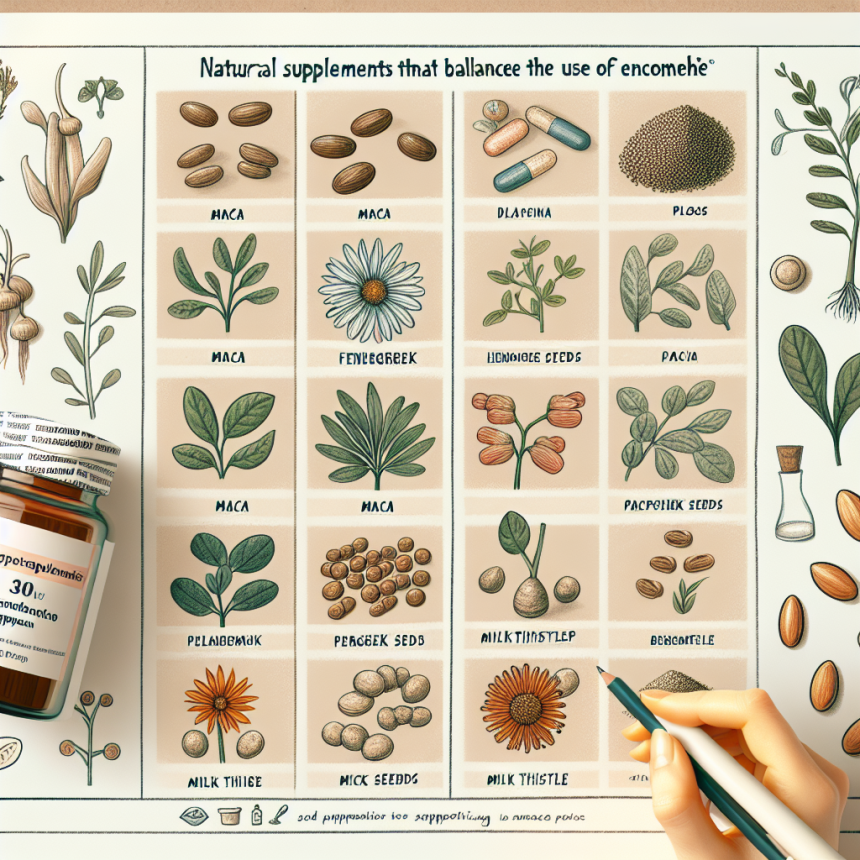 Qué suplementos naturales equilibran el uso de Enclomiphene citrate