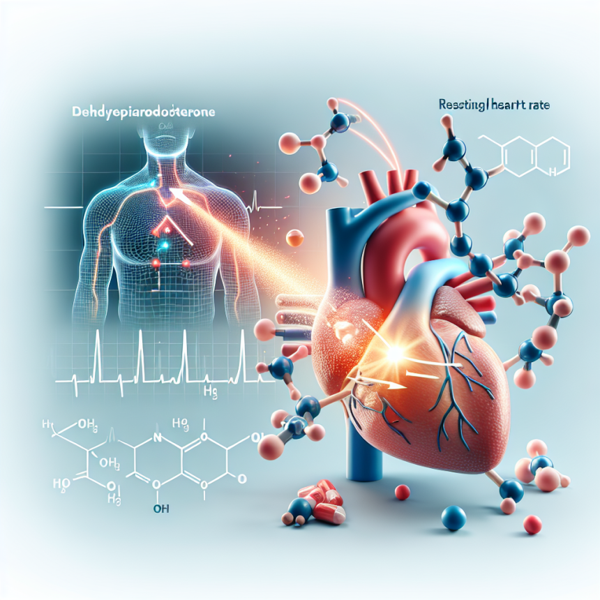 Cómo afecta Dehydroepiandrosteron al ritmo cardíaco en reposo